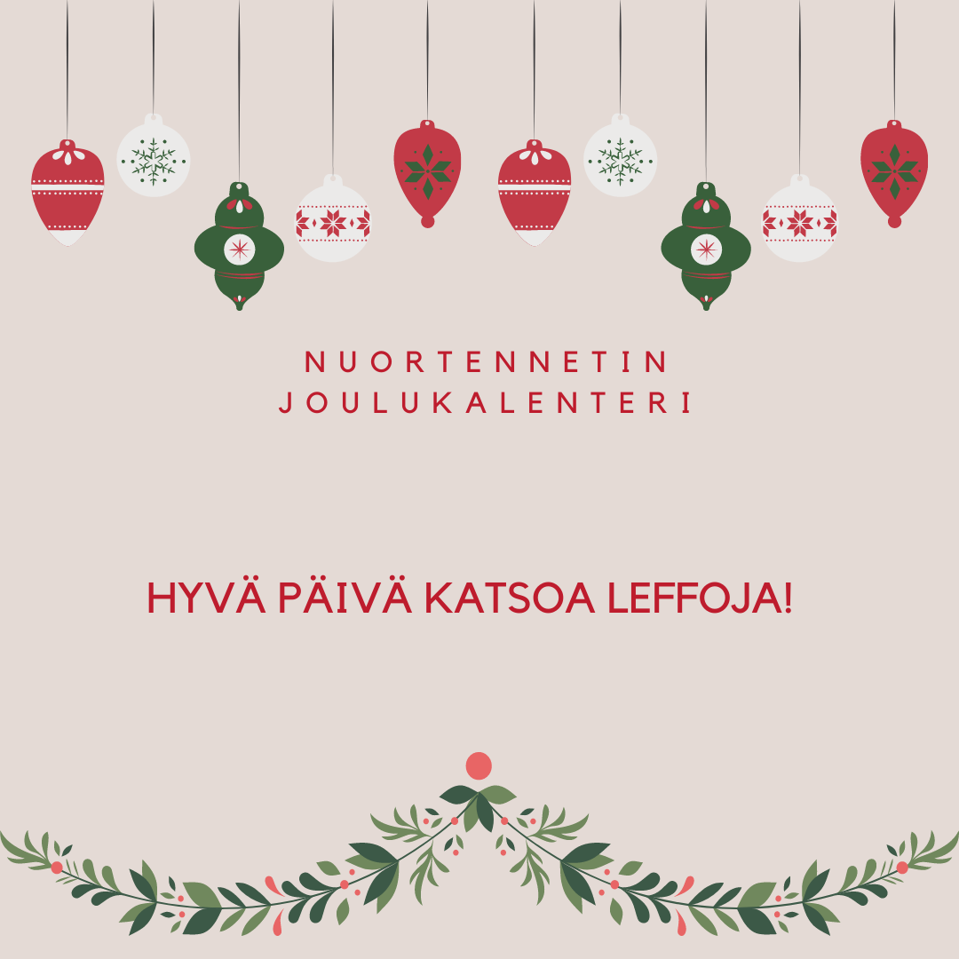 23. luukun vinkki: Hyvä päivä katsoa leffoja!